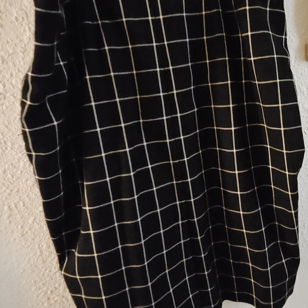 Tommy Hilfiger Black and White Plaid Skirt